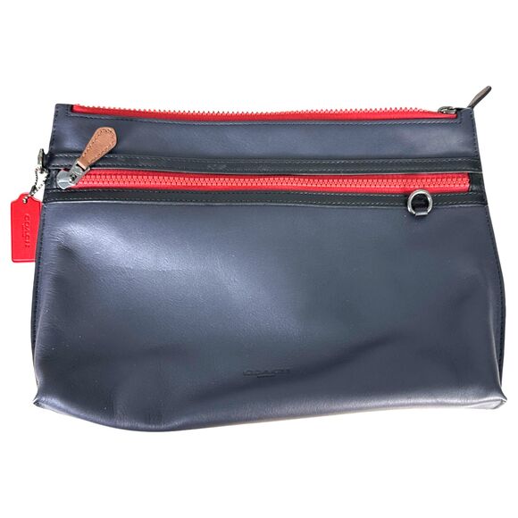 Coach C4288 Carryall Pouch in Colorblock Blue Red - Picture 1 of 4